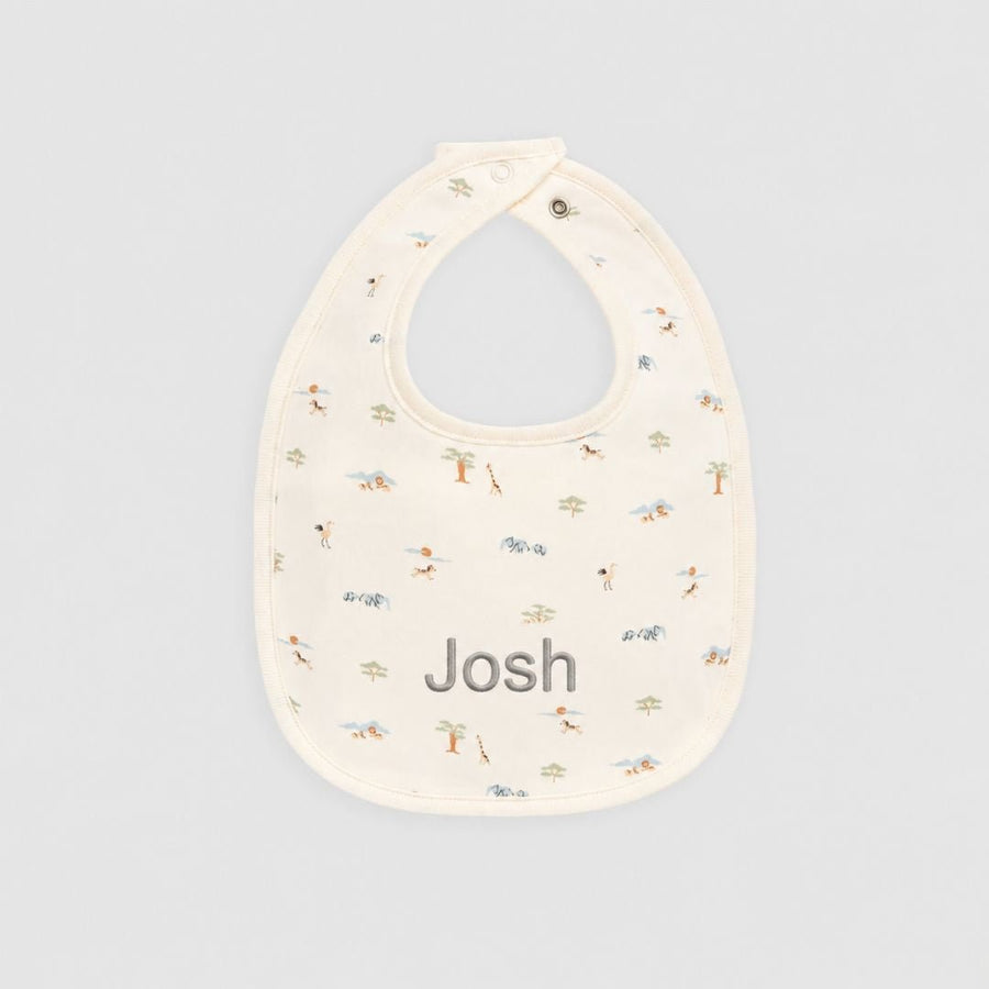 Personalized Organic Cotton Bib by Jamie Kay (Multiple Design Options) - BetterThanFlowers