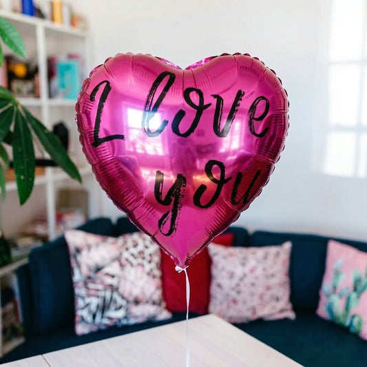 粉紅色「我愛你」心形氣球禮盒 - BetterThanFlowers