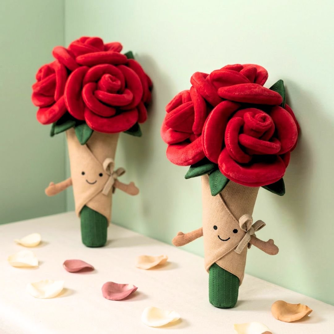 絨毛玫瑰花束 - BetterThanFlowers