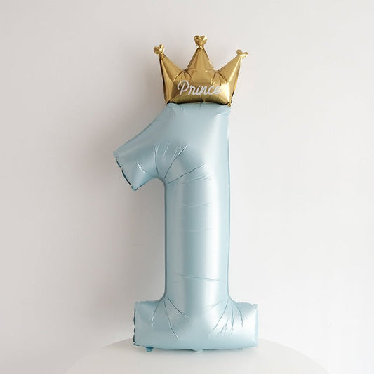 Prince First Birthday Blue Balloon in a box - BetterThanFlowers
