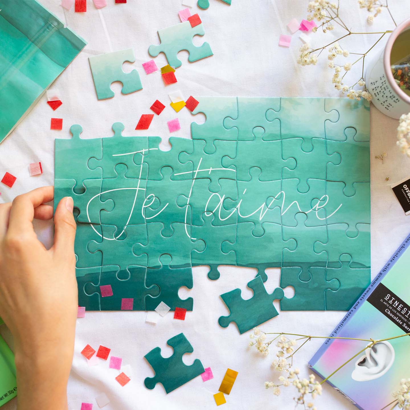 Personalized message puzzle