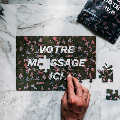 Puzzle personalized with your message