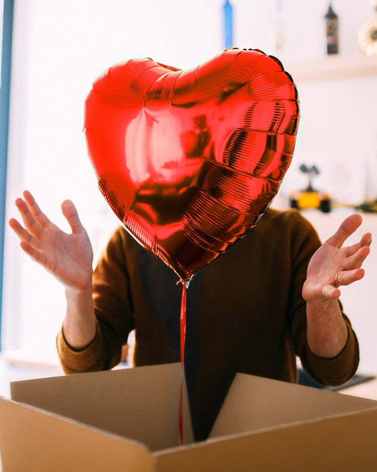 Red Heart Shaped Balloon in a box - BetterThanFlowers