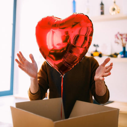 Red Heart Shaped Balloon in a box - BetterThanFlowers