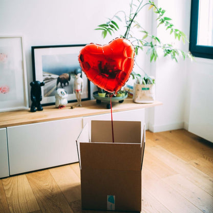Red Heart Shaped Balloon in a box - BetterThanFlowers