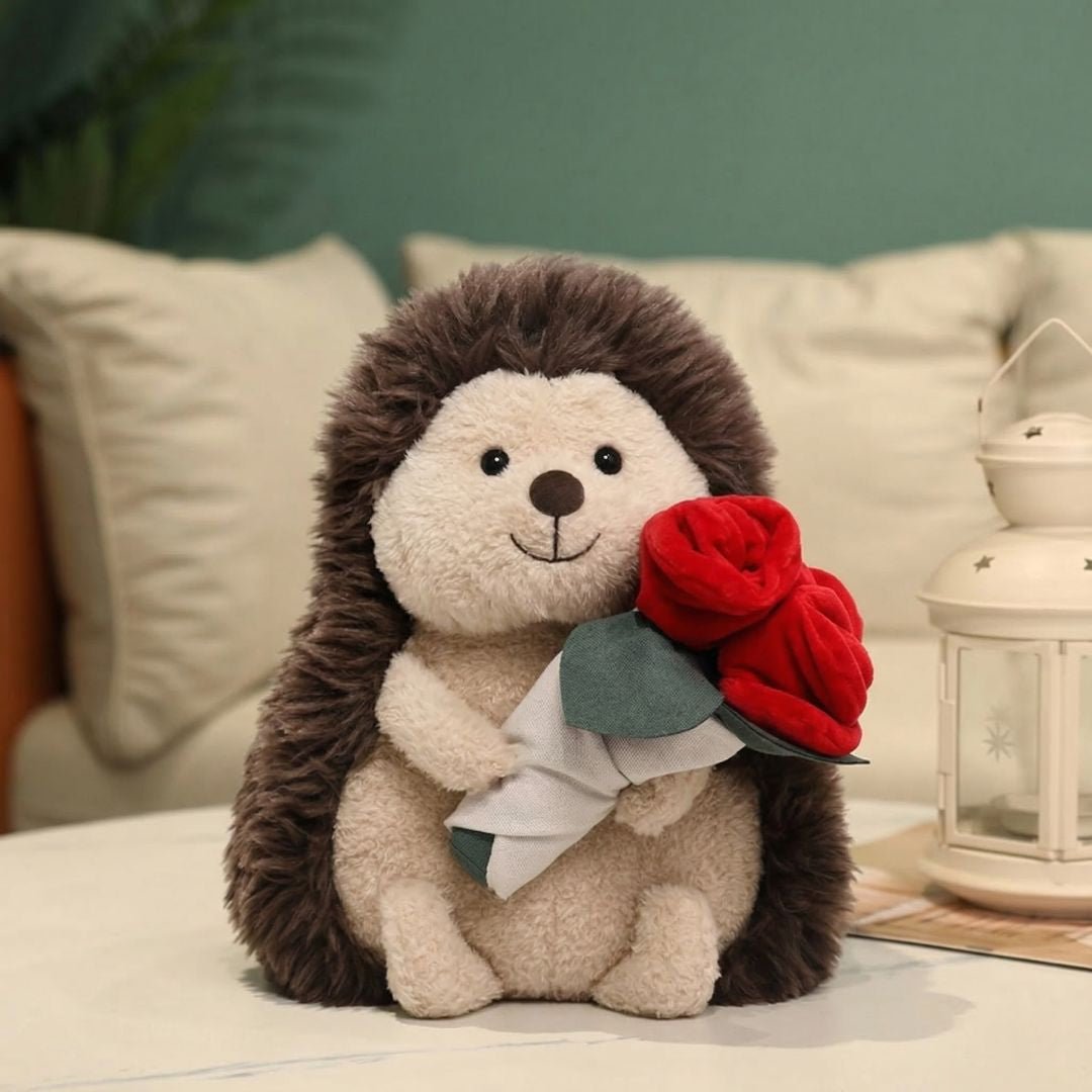 浪漫玫瑰刺蝟絨毛玩偶 - BetterThanFlowers