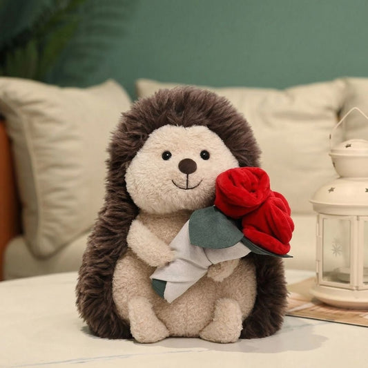 浪漫玫瑰刺蝟絨毛玩偶 - BetterThanFlowers