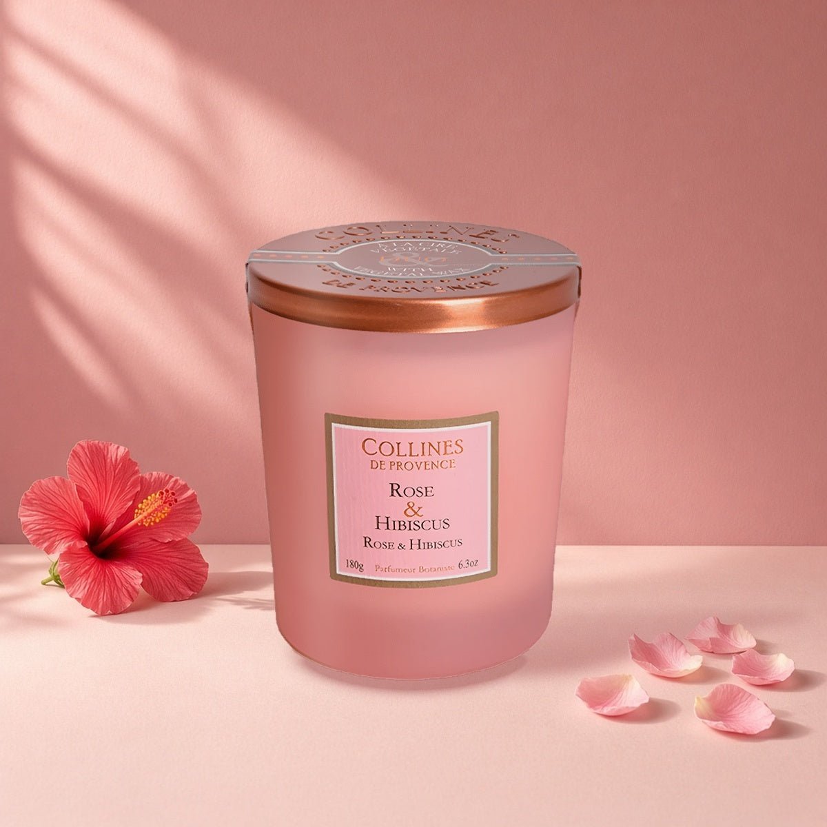 Rose & Hibiscus Candle by Collines de Provence - BetterThanFlowers