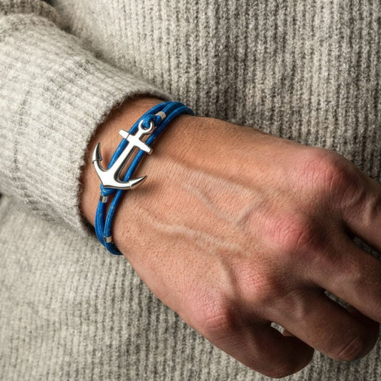 Silver Anchor Bracelet by Premices (Multiple Color Options) - BetterThanFlowers