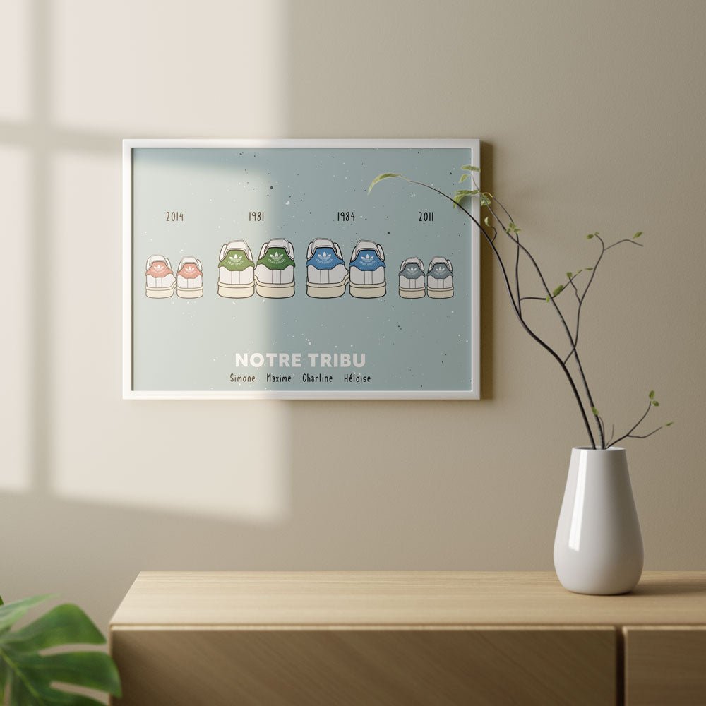 Sneakers family poster - BetterThanFlowers