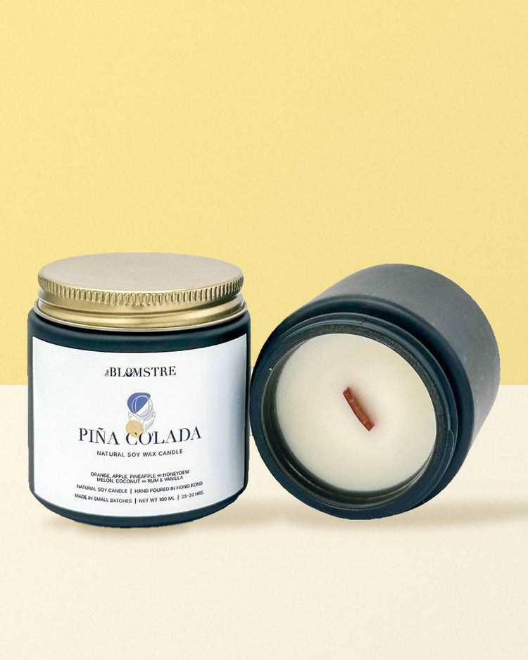 Soy Wax Candle 100ml: Piña Colada by The Blomstre