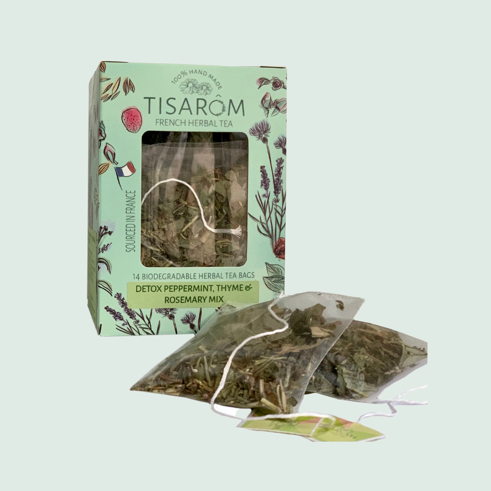 French Herbal Tea By Tisarom - Detox Peppermint, Thyme & Rosemary Mix