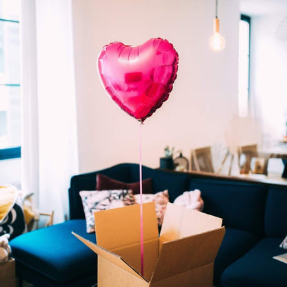 A second Deep Pink Heart Shaped Balloon - BetterThanFlowers
