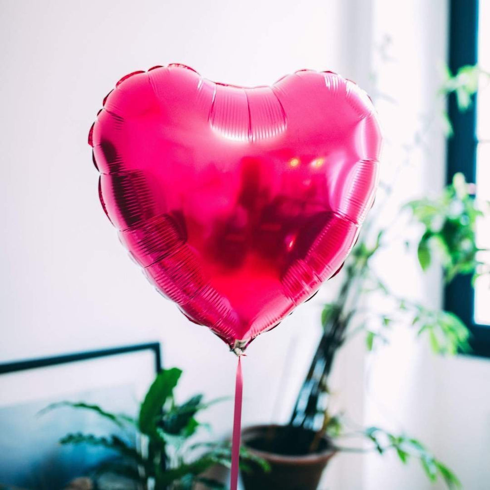 A second Deep Pink Heart Shaped Balloon - BetterThanFlowers