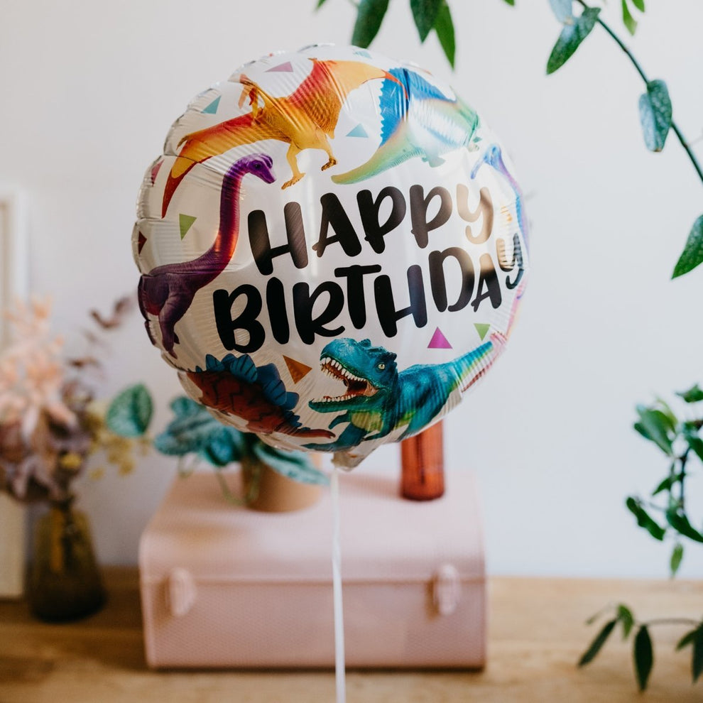 A second Happy Birthday Dinosaur Balloon - BetterThanFlowers