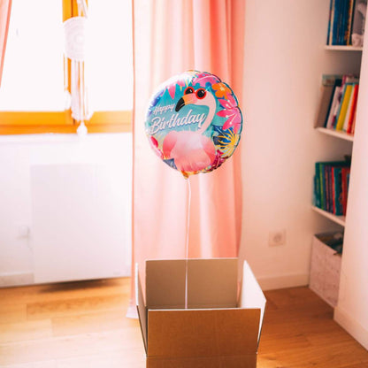 A second Happy Birthday Flamingo Balloon - BetterThanFlowers