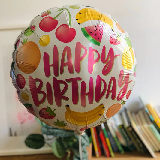 額外的生日快樂氣球(水果版)