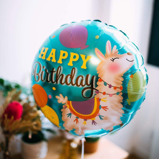 額外的生日快樂氣球(羊駝版)