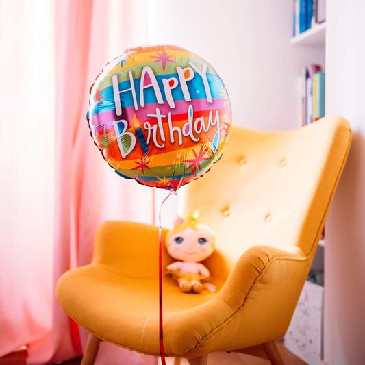 額外的生日快樂氣球(彩虹版)