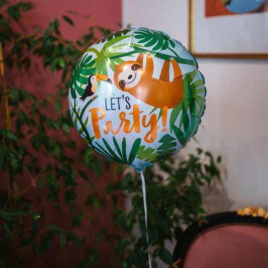 額外的「樹懶與你一起參加派對吧」氣球