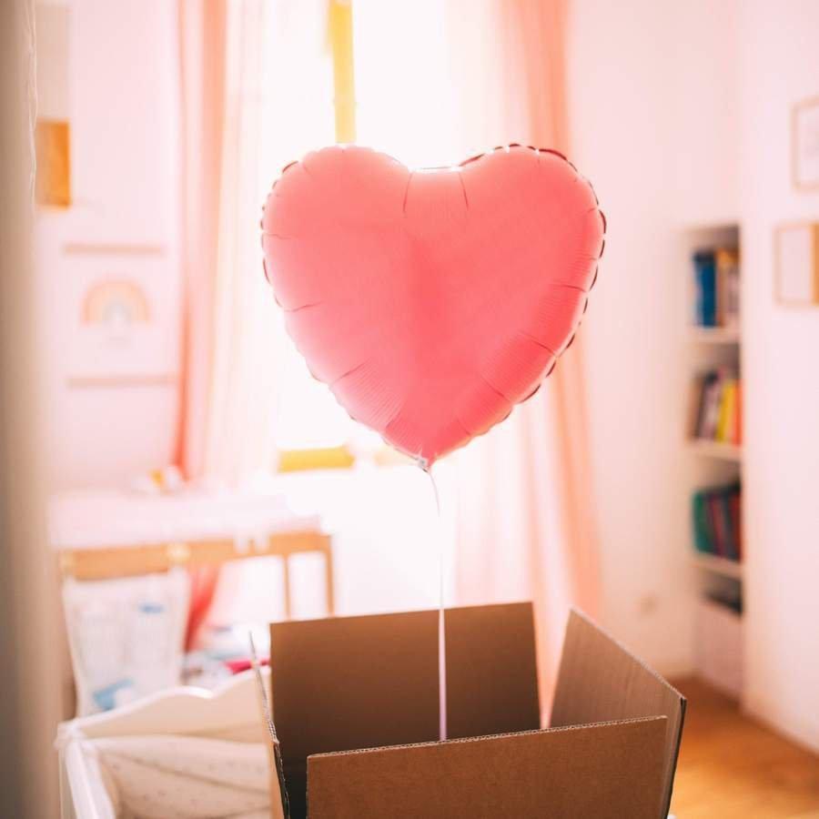 A second Light Pink Heart Shaped Balloon - BetterThanFlowers