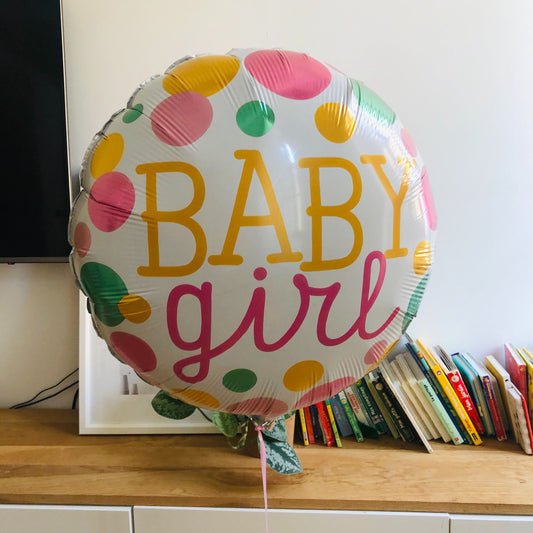 A second Spotted Baby Girl Balloon - BetterThanFlowers