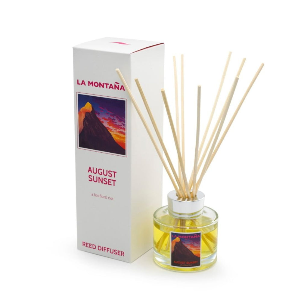August Sunset Reed Diffuser by La Montaña - BetterThanFlowers