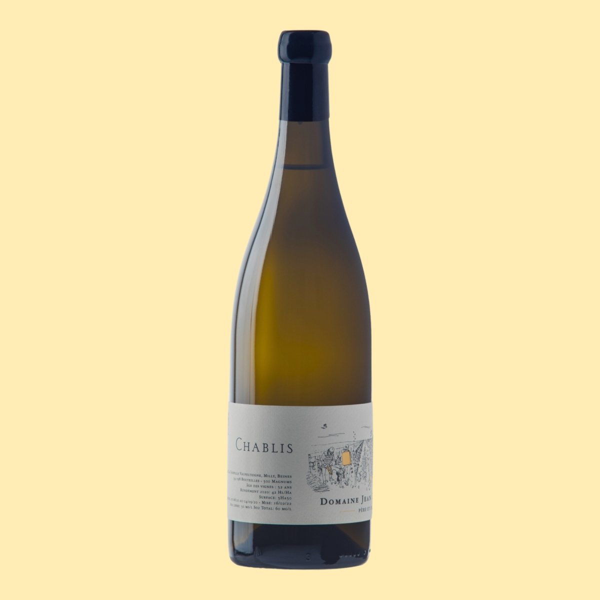 Bottle of White Wine - Domaine Jean Dauvissat 2020 - Chablis - BetterThanFlowers
