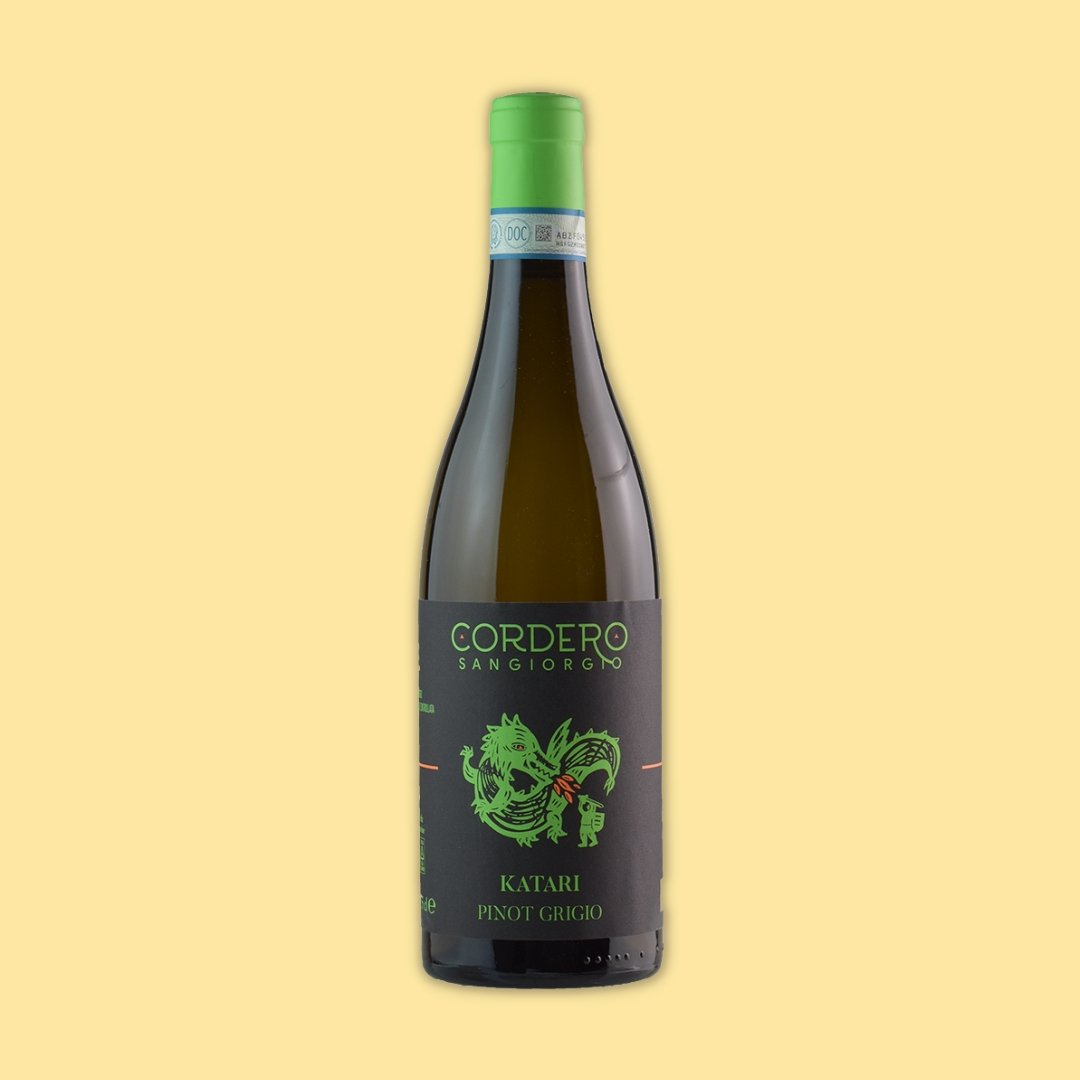 Bottle of White Wine - Katari Pinot Grigio Oltrepo Pavese 2019 - Cordero San Giorgio - BetterThanFlowers