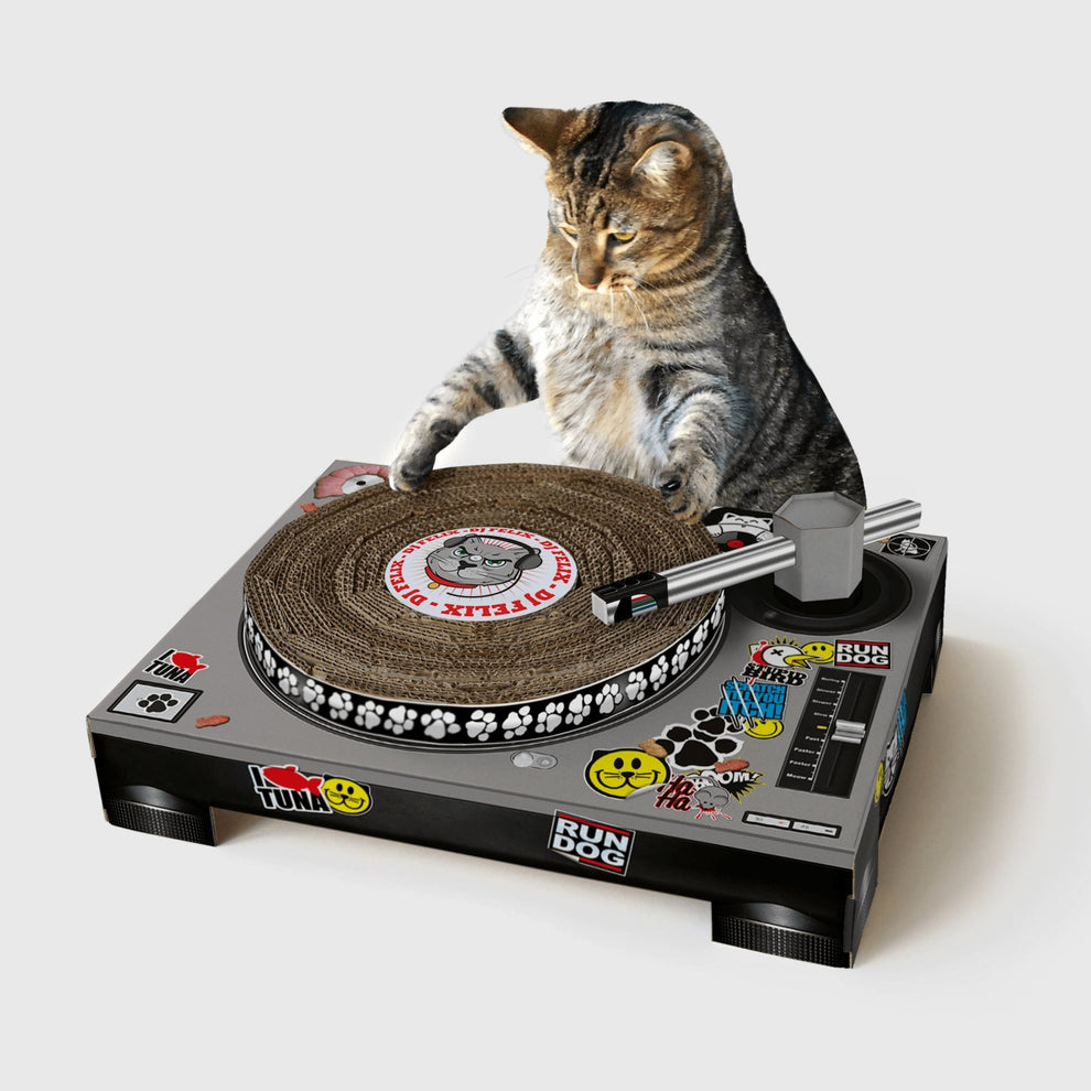 DJ 唱盤貓咪抓板 