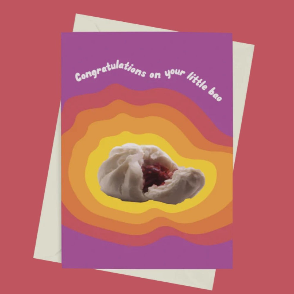 Congratulations On Your Little Bao - Greeting Card by 852prints - BetterThanFlowers