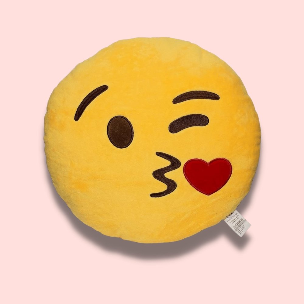 Emoji Kiss Kiss Pillow - BetterThanFlowers