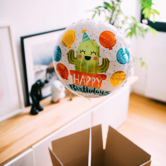 Happy Birthday Cactus Balloon - BetterThanFlowers