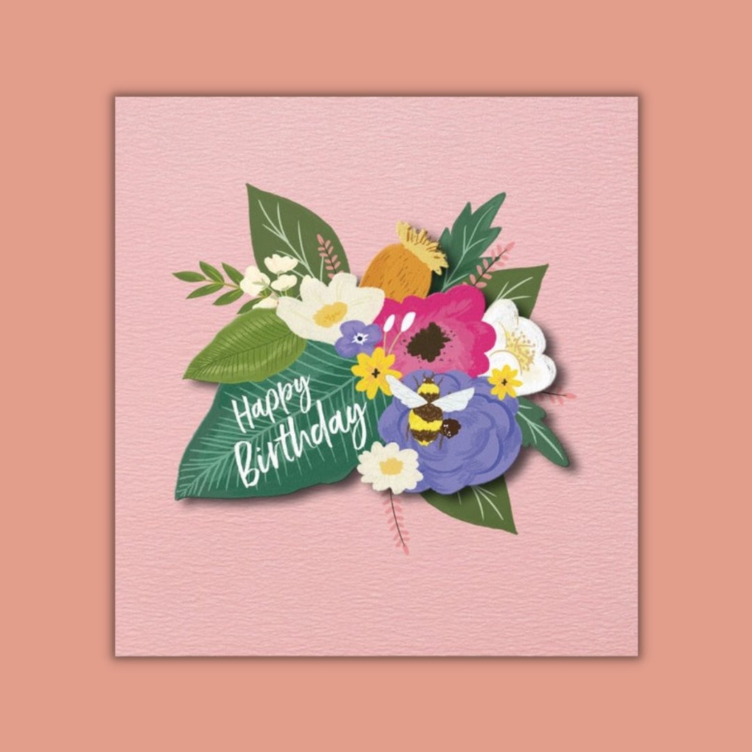Happy Birthday Flowers - Greeting Card by Tache - BetterThanFlowers