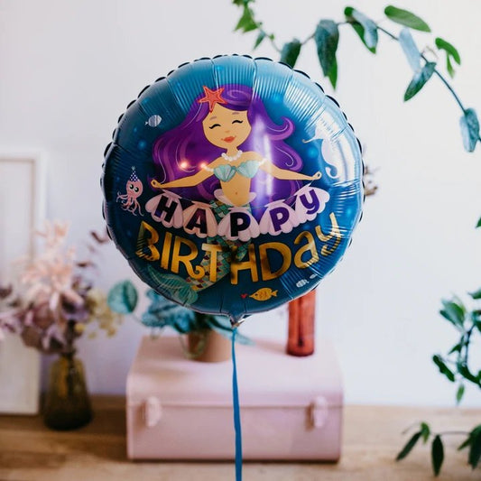 Happy Birthday Mermaid Balloon - BetterThanFlowers