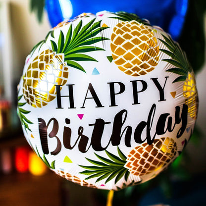 Happy Birthday Pineapple Balloon - BetterThanFlowers