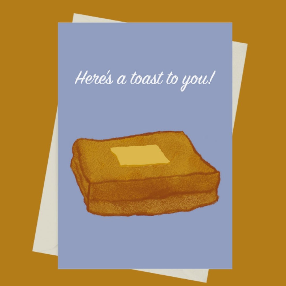 Here's a Toast to You - Greeting Card by 852prints - BetterThanFlowers
