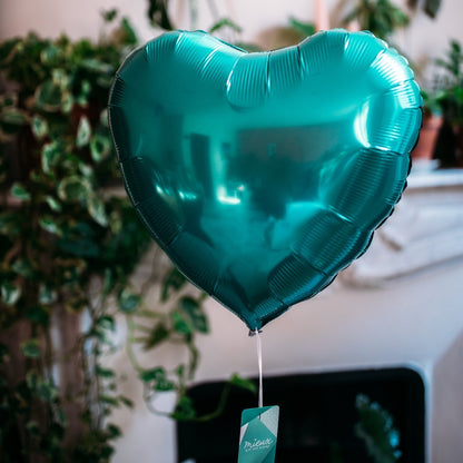 翡翠綠色心形氣球 - BetterThanFlowers