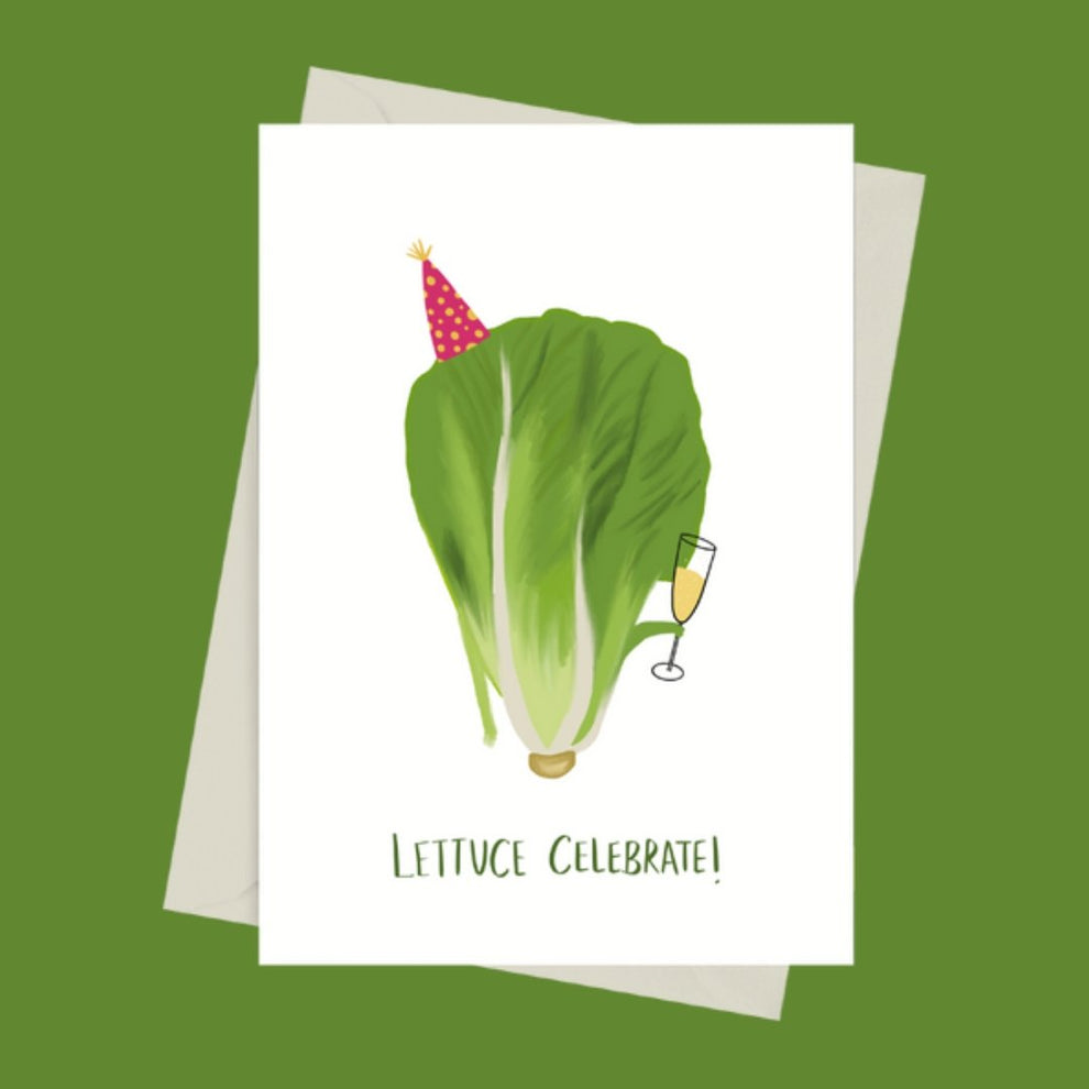 Lettuce Celebrate- Greeting Card by 852prints - BetterThanFlowers