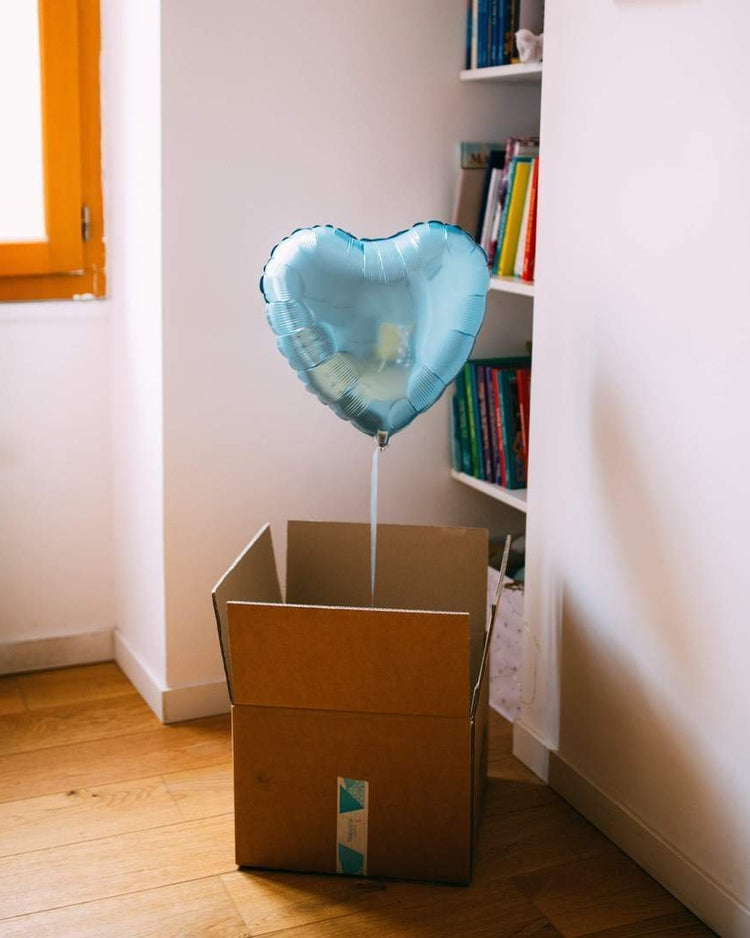 Light Blue Heart Shaped Balloon - BetterThanFlowers