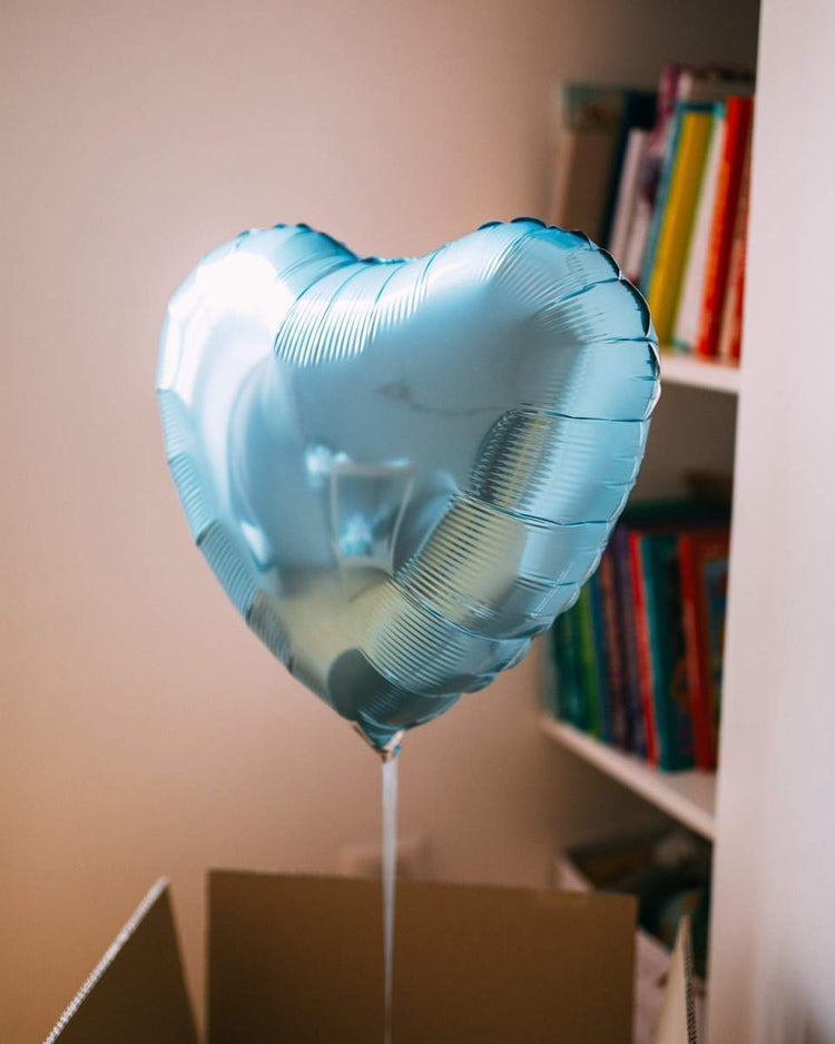 Light Blue Heart Shaped Balloon - BetterThanFlowers