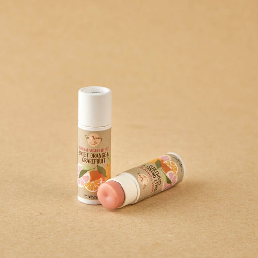 Natural Colored Vegan Lip Balm - Sweet Orange Grapefruit by Soap Yummy - BetterThanFlowers