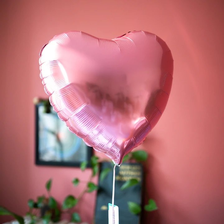 Pearl Pink Heart Shaped Balloon - BetterThanFlowers