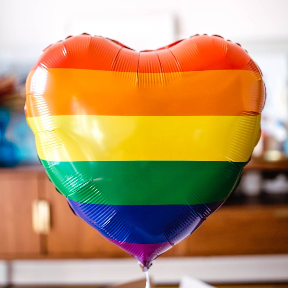 Rainbow Heart Shaped Balloon - BetterThanFlowers