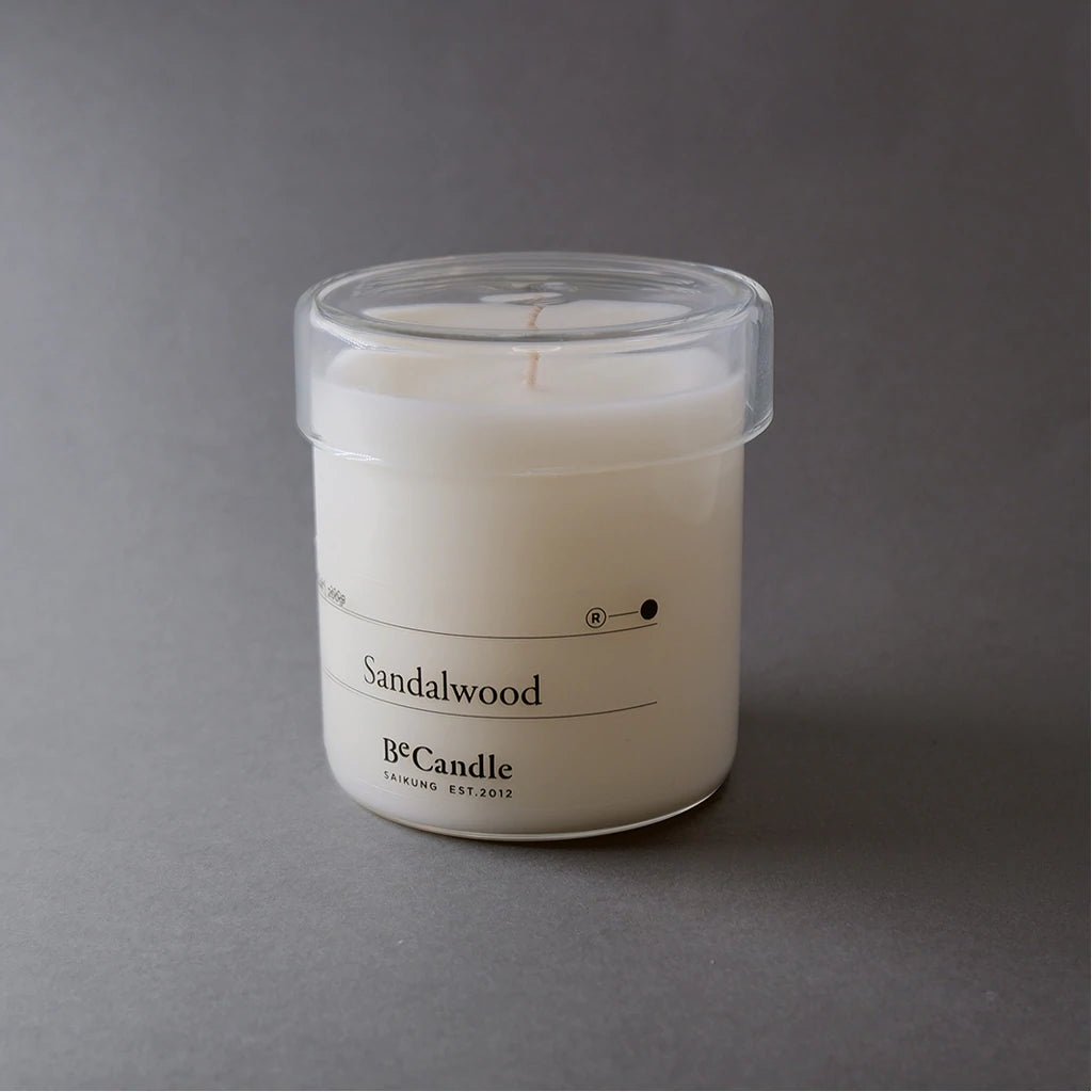 Sandalwood Scented Candle 200ml by BeCandle - BetterThanFlowers