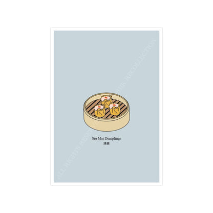 Siu Mai Dumplings Greeting Card by Graphik' Re!collection - BetterThanFlowers