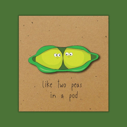 Two Peas in A Pod - Greeting Card by Tache - BetterThanFlowers