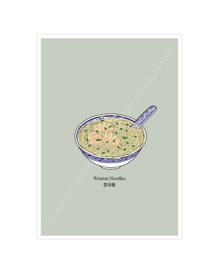 Wonton Noodles Greeting Card by Graphik' Re!collection - BetterThanFlowers