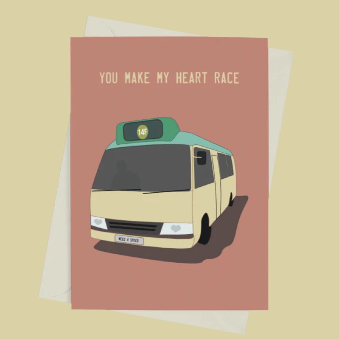 You Make My Heart Race - Greeting Card by 852prints - BetterThanFlowers